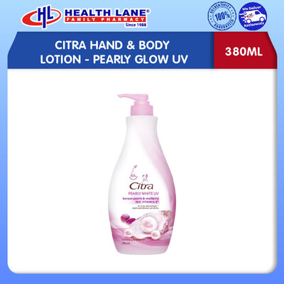 CITRA HAND & BODY LOSYEN 380ML- PEARLY GLOW UV
